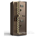 Tiger Safes Brown de 2 puertas de 180 cm de altura con bloqueo de huellas dactilares